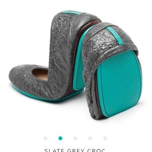 Tieks Slate Grey Croc